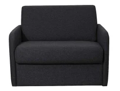 Slaapfauteuil Met Matras Van Stof Nadoa - Slaapafmeting 100 Cm - Donkergrijs