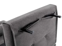 Slaapfauteuil Van Antracietgrijze Stof Uribia