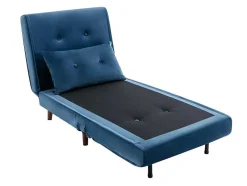 Slaapfauteuil Van Nachtblauw Velours Uribia