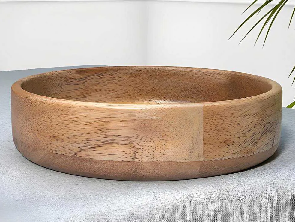 Slakom Van Mangohout - D26,5 X H6,5 Cm - Naturel - Valisa