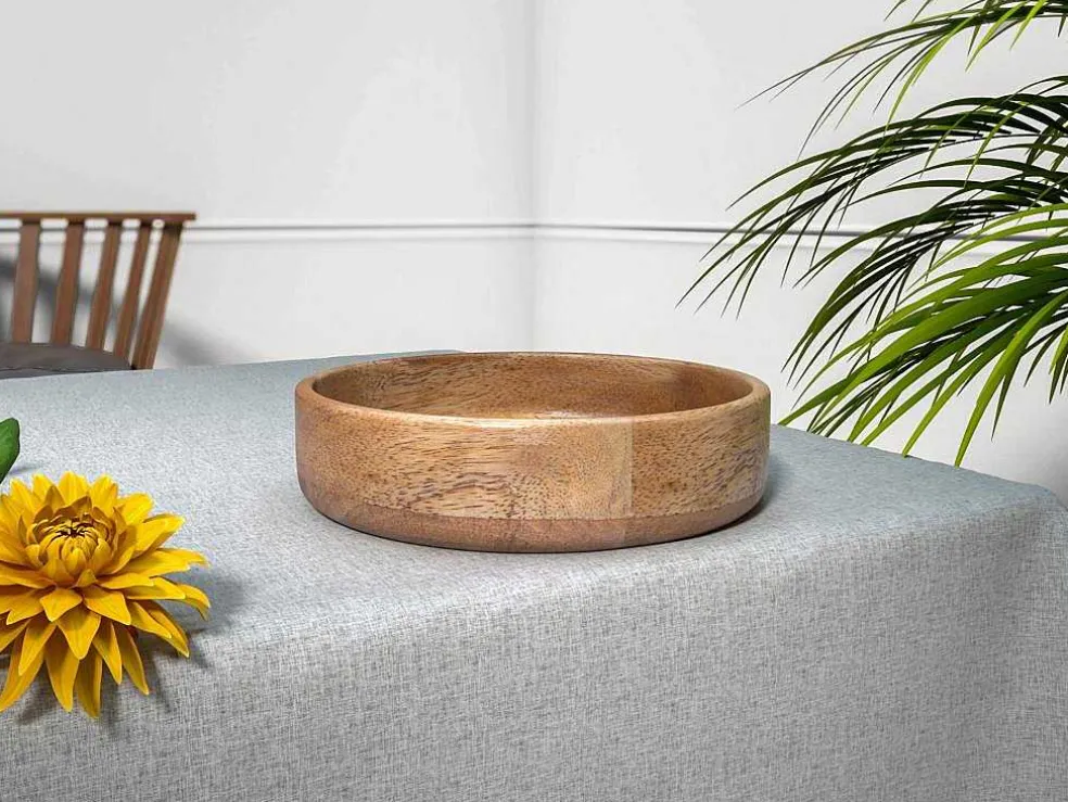 Slakom Van Mangohout - D26,5 X H6,5 Cm - Naturel - Valisa