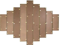 Spiegel In Art-Decostijl Galice - B90 X H120 Cm - Goudkleurig