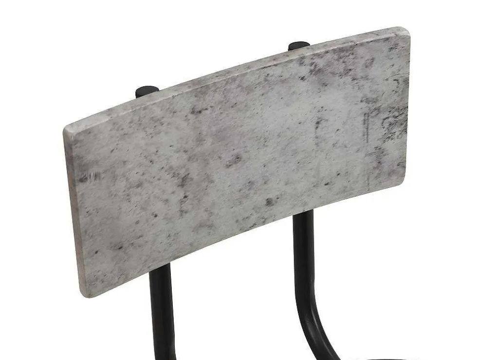 Staande Eettafel - 1 Tafel En 2 Krukken - Ronde Tafel Met Opbergplank - Zwart & Grijs