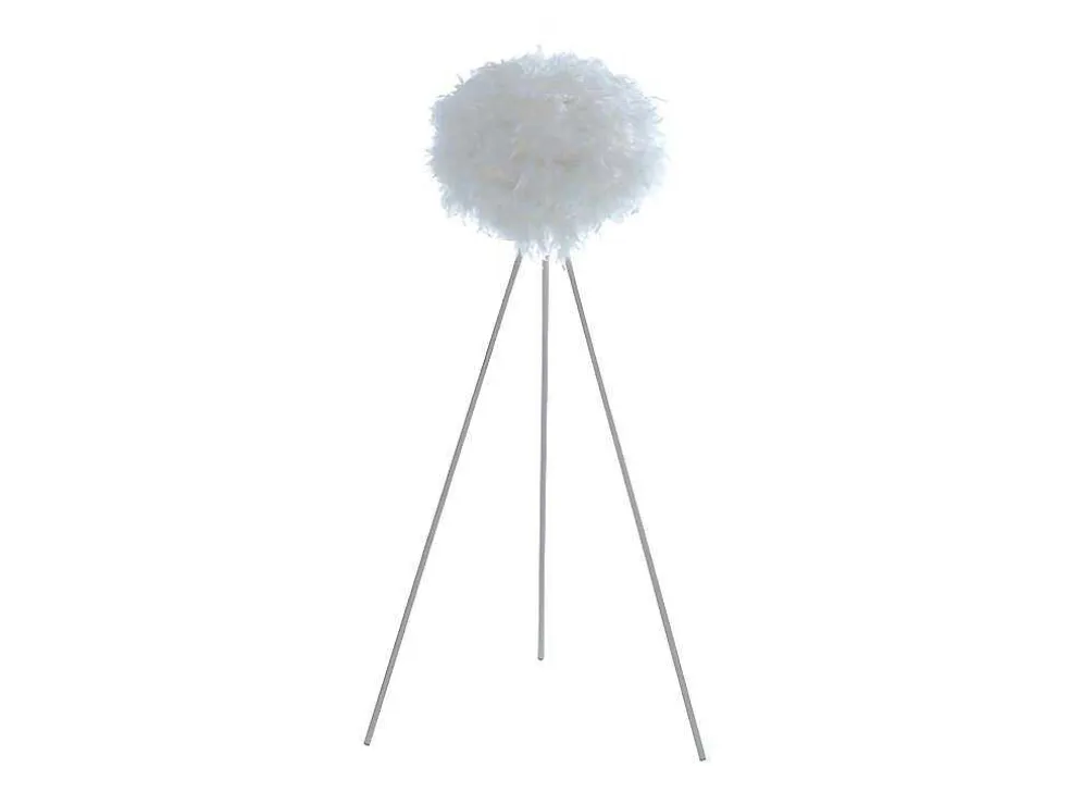 Staande Lamp Met Driepoot En Veren Nuage - 54 X 54 X 150 Cm - Wit