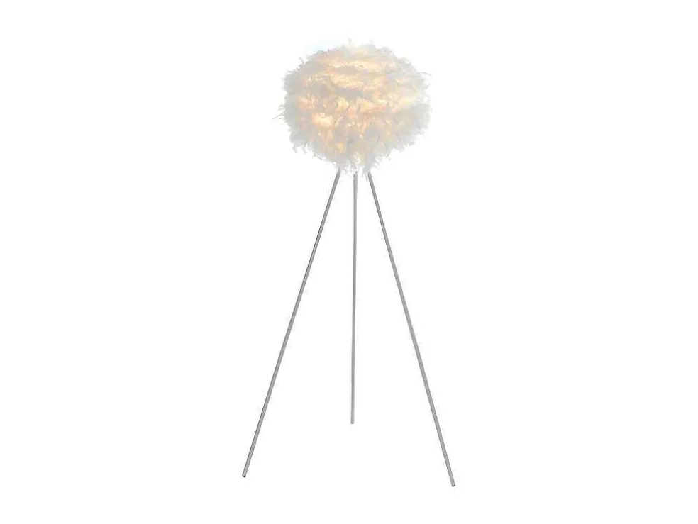 Staande Lamp Met Driepoot En Veren Nuage - 54 X 54 X 150 Cm - Wit