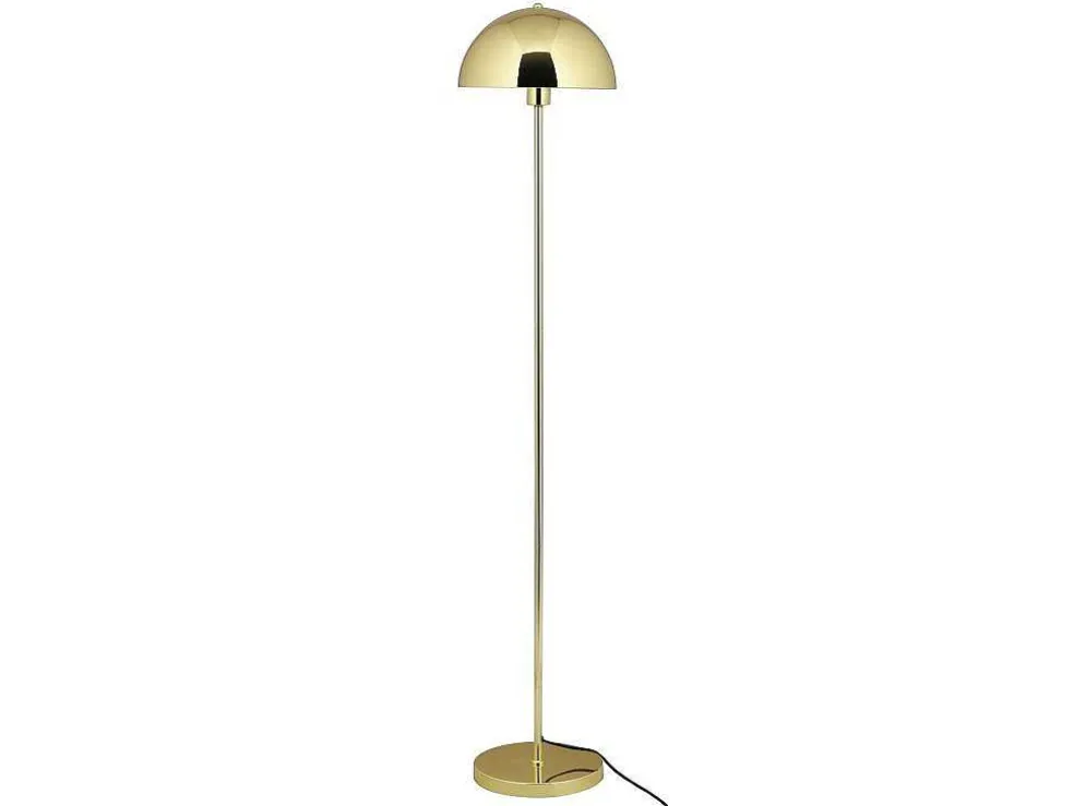 Staande Lamp Met Vintage Messingeffect - D 30 Cm X H 149 Cm - Goudkleurig - Ontario