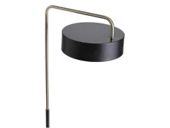 Staande Lamp Met Vintage-Stijl Van Metaal - H154 Cm - Zwart En Goudkleurig - Otilie