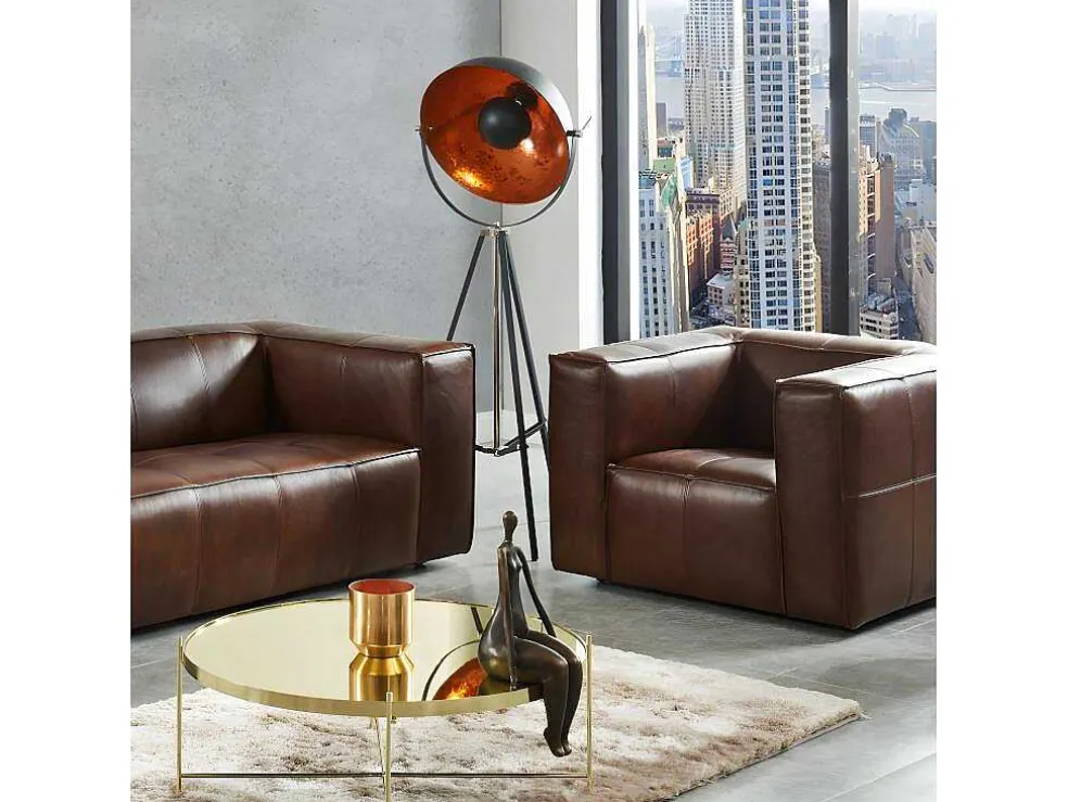 Staande Lamp Movie - H. 166 Cm - Koperkleurig Van Het Merk Inside Art