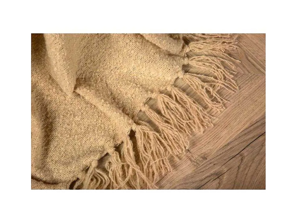 Stanly Plaid 170X130Cm Beige.
