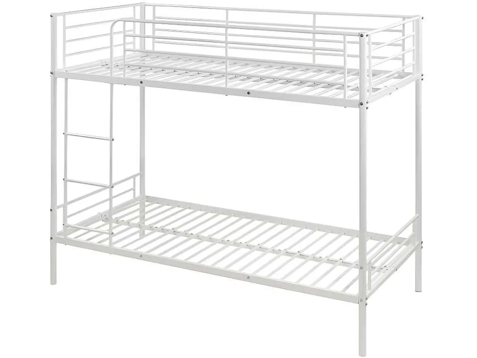 Stapelbed Duotis Ii - 2 X 90 X 190 Cm - Wit + Matras
