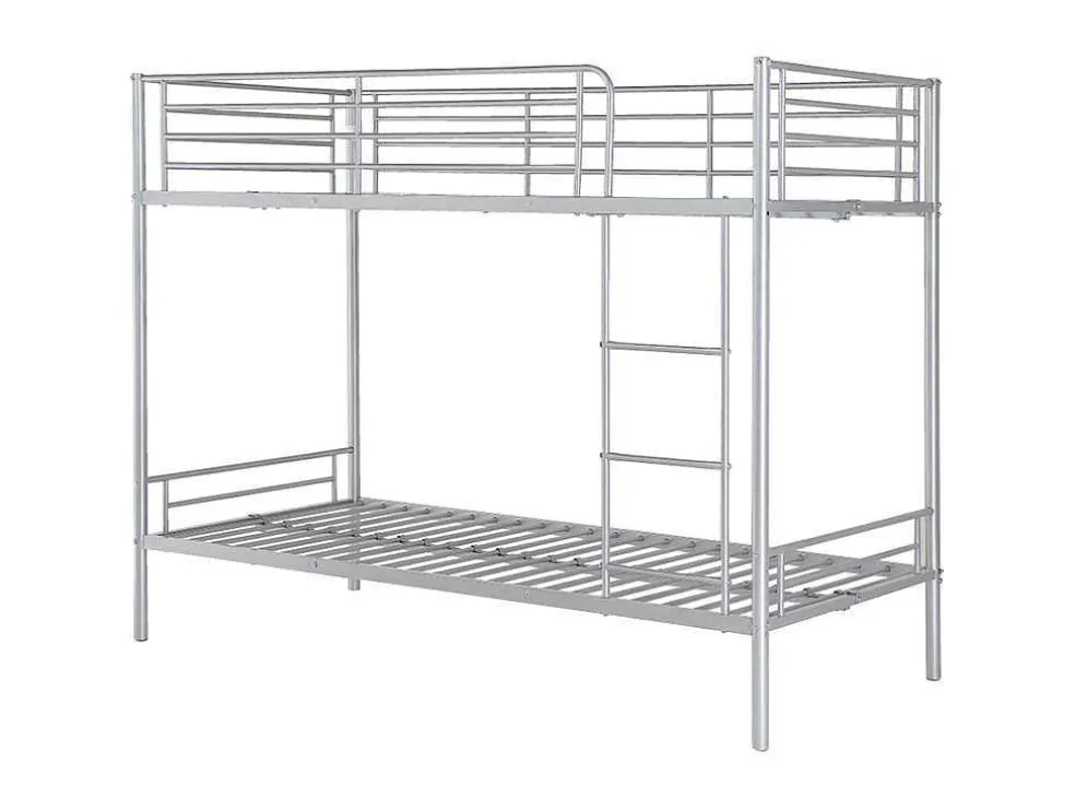 Stapelbed Duotis Ii - 2 X 90 X 190 Cm - Zilver