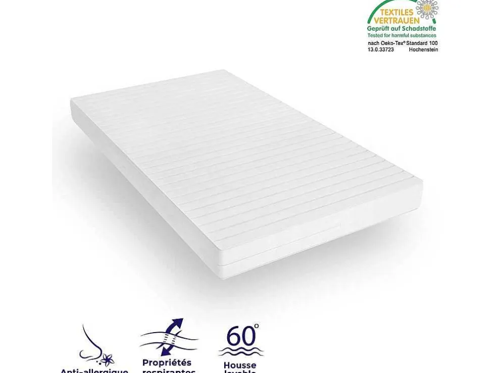 Stevig Ondersteunend Matras - Matras Met 7 Zones En Wasbare Hoes - 160X200 Cm