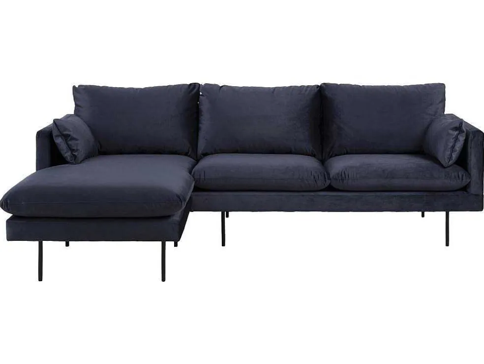 Sunny Bank 2 Personen Met Chaise Longue, Naar Links Gericht Donkerblauw.