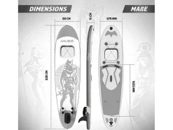 Sup Board Anubis 320 Cm - Zilver - Incl. Accessoires
