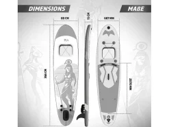 Sup Board Anubis 366 Cm - Zilver - Incl. Accessoires