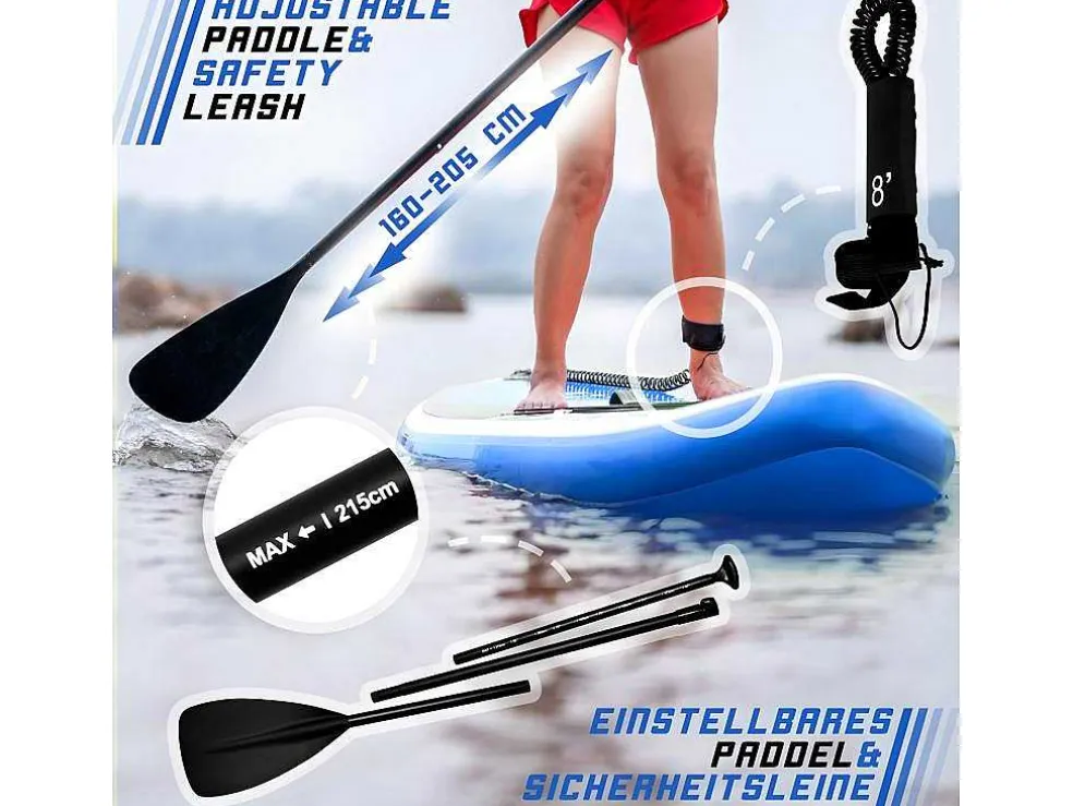 Sup Board Poseidon 305 Cm - Blauw - Incl. Accessoires
