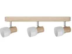 Svantje Plafondlamp, Eik, Chroom, Wit, 50X15X15 Cm, Epikasa