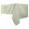 Tafellaken Van Katoen Met Beige Rand - 140 X 240 Cm - Groen - Loania