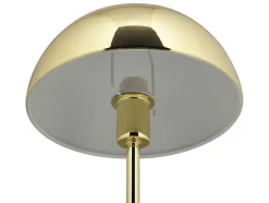 Tafellamp Met Champignonvorm En Vintage-Look Met Messingeffect - D 20 Cm X H 30 Cm - Goudkleurig - Ontario