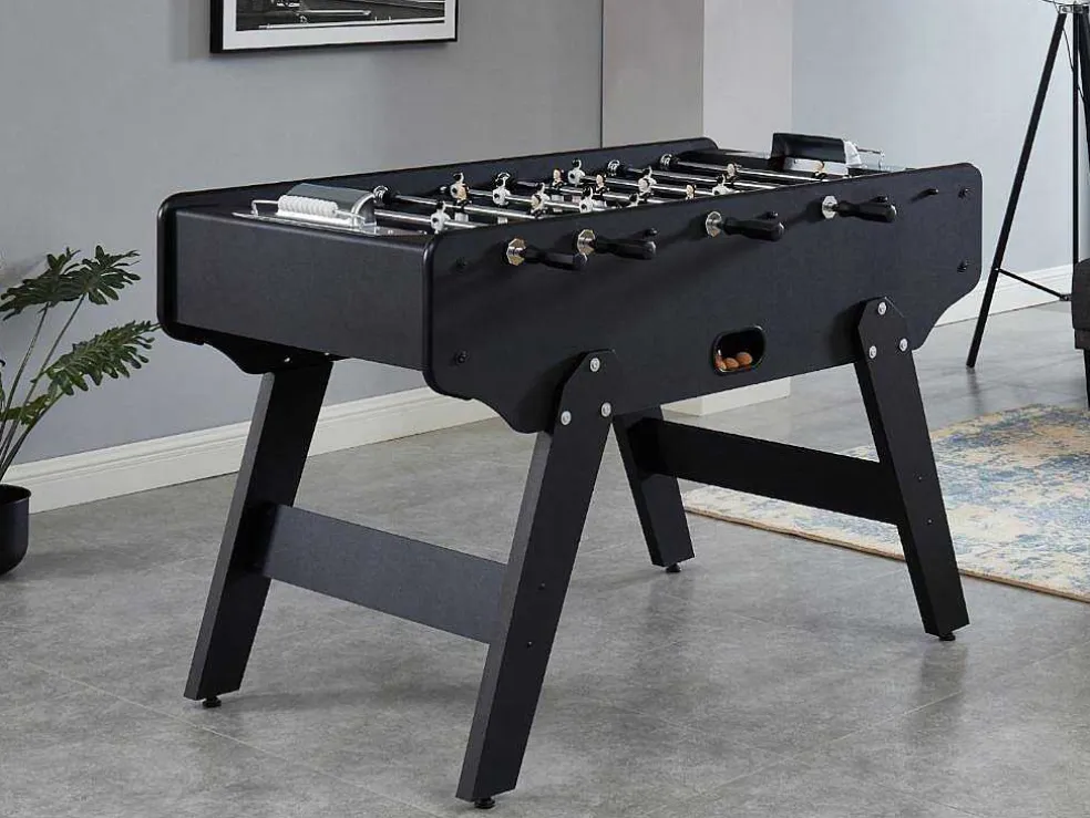 Tafelvoetbal Lionel Van Mdf - L153 X B77,6 X H96 Cm - Zwart