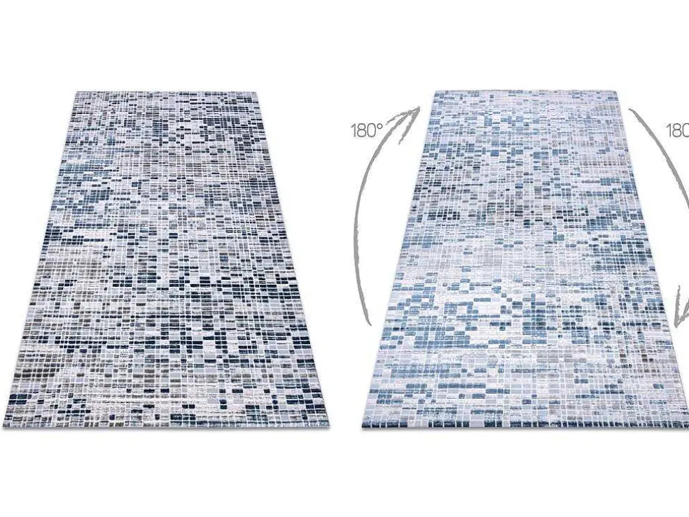 Tapijt Acryl Dizayn 124 Blauw 160X230 Cm