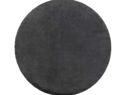 Tapijt Bunny Rond Anthracytkleuring Imitatie Konijnenvacht Cercle 140 Cm