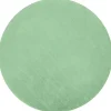 Tapijt Bunny Rond Groen Imitatie Konijnenvacht Cercle 80 Cm