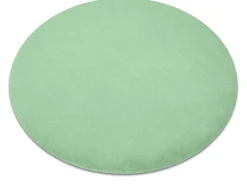 Tapijt Bunny Rond Groen Imitatie Konijnenvacht Cercle 80 Cm