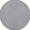 Tapijt Bunny Rond Zilver Imitatie Konijnenvacht Cercle 100 Cm