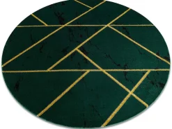 Tapijt Emerald Exclusief 1012 Cirkel - Glamour, Stijlvol Marmer, Geome Cercle 200 Cm