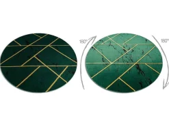 Tapijt Emerald Exclusief 1012 Cirkel - Glamour, Stijlvol Marmer, Geome Cercle 200 Cm