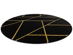 Tapijt Emerald Exclusief 1012 Cirkel - Glamour, Stijlvol Marmer, Geome Cercle 120 Cm