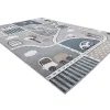 Tapijt Fun Strade Voor Kinderen, Straat, Stad Van Grijs 160X220 Cm