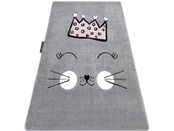 Tapijt Petit Cat Kat Poes Poesje Kroon Grijskleuring 120X170 Cm