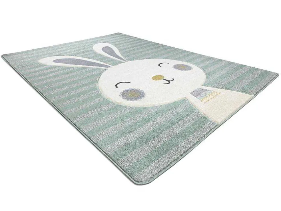 Tapijt Petit Rabbit Konijn , Konijntje Groen 140X190 Cm