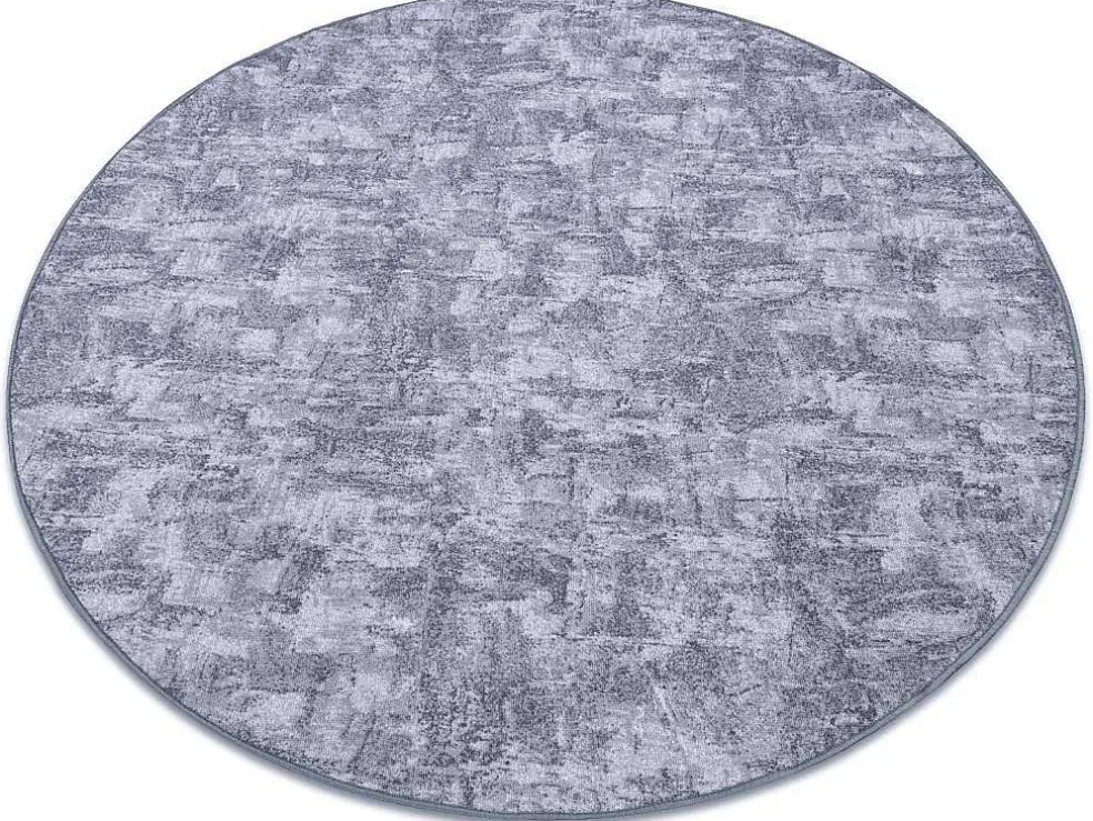 Tapijt Rond Solid Grijskleuring 90 Beton Cercle 200 Cm