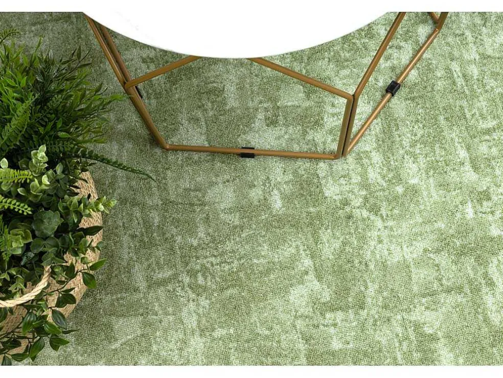 Tapijt Rond Solid Groen 20 Beton Cercle 100 Cm