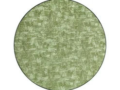 Tapijt Rond Solid Groen 20 Beton Cercle 100 Cm