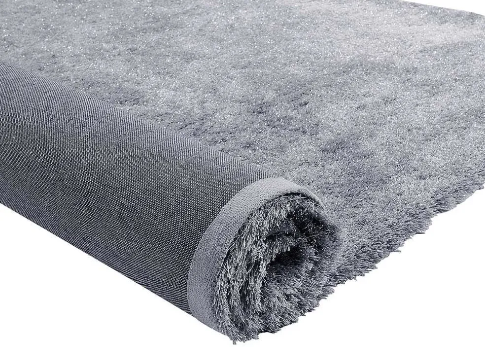 Tapijt Shaggy Glitter 160 X 230 Cm - Zilverkleurig