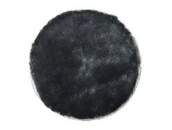 Tapijt Shaggy Glitter Zilver - Polyester - D120 Cm