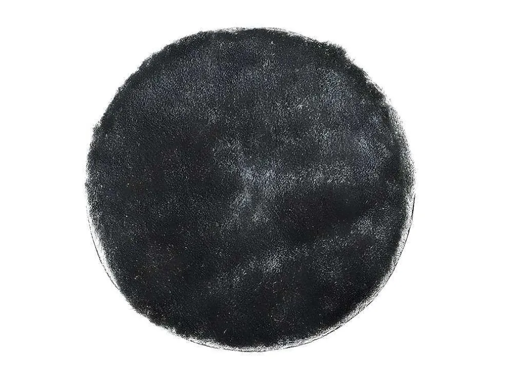Tapijt Shaggy Glitter Zilver - Polyester - D120 Cm