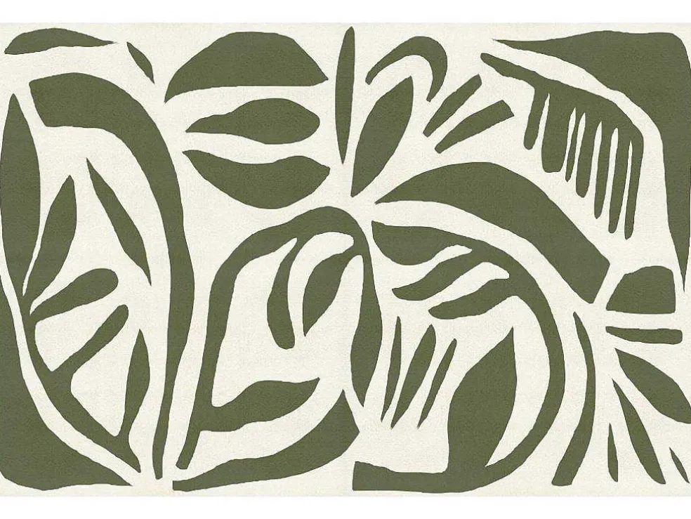 Tapijt Van Vinyl Met Tropisch Motief - 120 X 180 Cm - Groen - Imaza