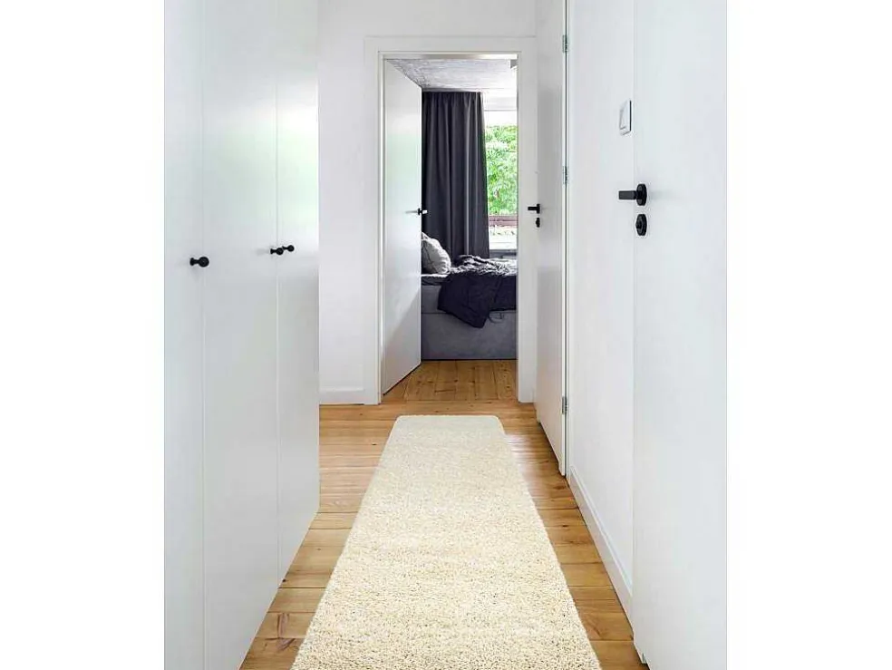 Tapijt, Vloerbekleding Soffi Shaggy 5Cm Creme - Voor Keuken, Naar De 70X250 Cm