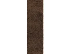 Tapijt, Vloerbekleding Soffi Shaggy 5Cm Bruin - Voor Keuken, Naar De G 70X300 Cm