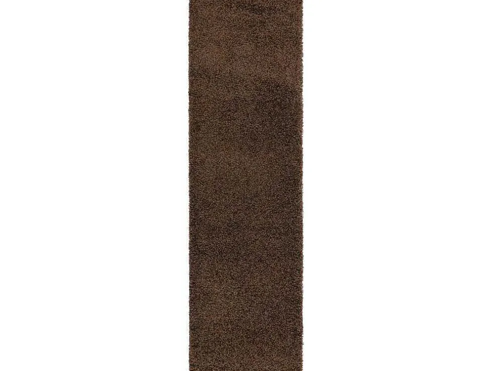 Tapijt, Vloerbekleding Soffi Shaggy 5Cm Bruin - Voor Keuken, Naar De G 70X300 Cm