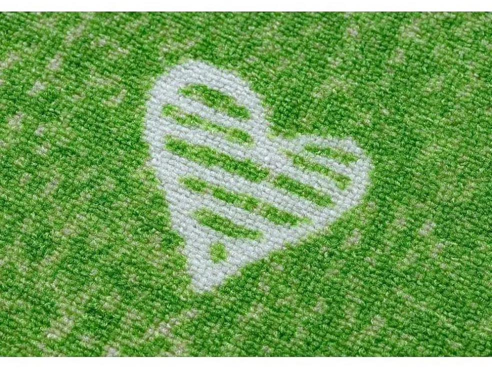 Tapijt Voor Kinderen Hearts Jeans Gewreven Harten, Kinderen - Groen 300X450 Cm