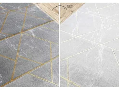 Tapijtloper Emerald Exclusief 1012 Glamour, Stijlvol Marmer, Geometris 80X140 Cm