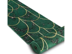 Tapijtloper Emerald Exclusief 1016 Glamour, Stijlvol Art Deco, Marmer 80X110 Cm