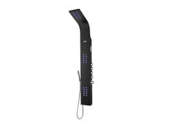 Thermostatische Douchekolom Met Massagestralen, Ledverlichting En Bluetooth - L20 X H165 Cm - Zwart - Chakra V