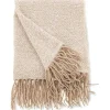 Toby Plaid 170X130Cm Beige, Wit.